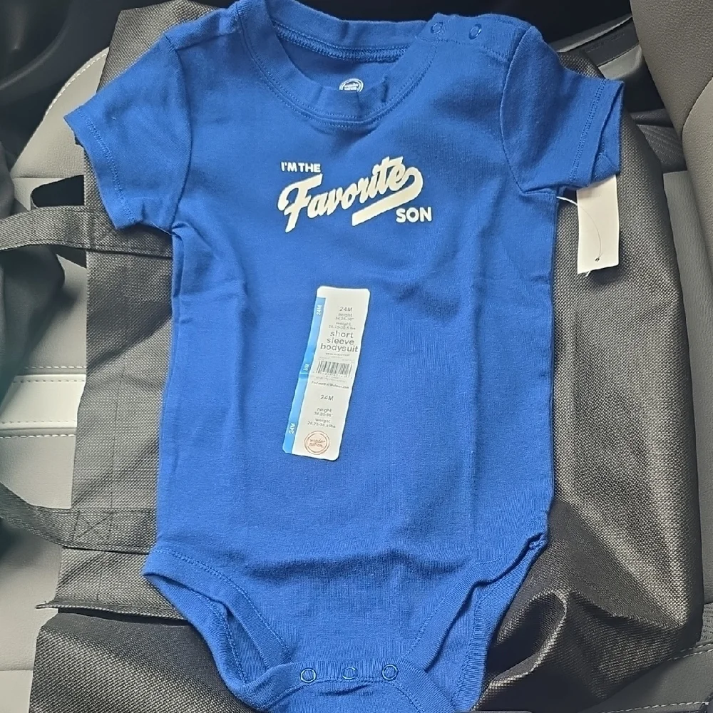wonder nation Royal Blue 'Favorite Son' Short-Sleeve One-Piece